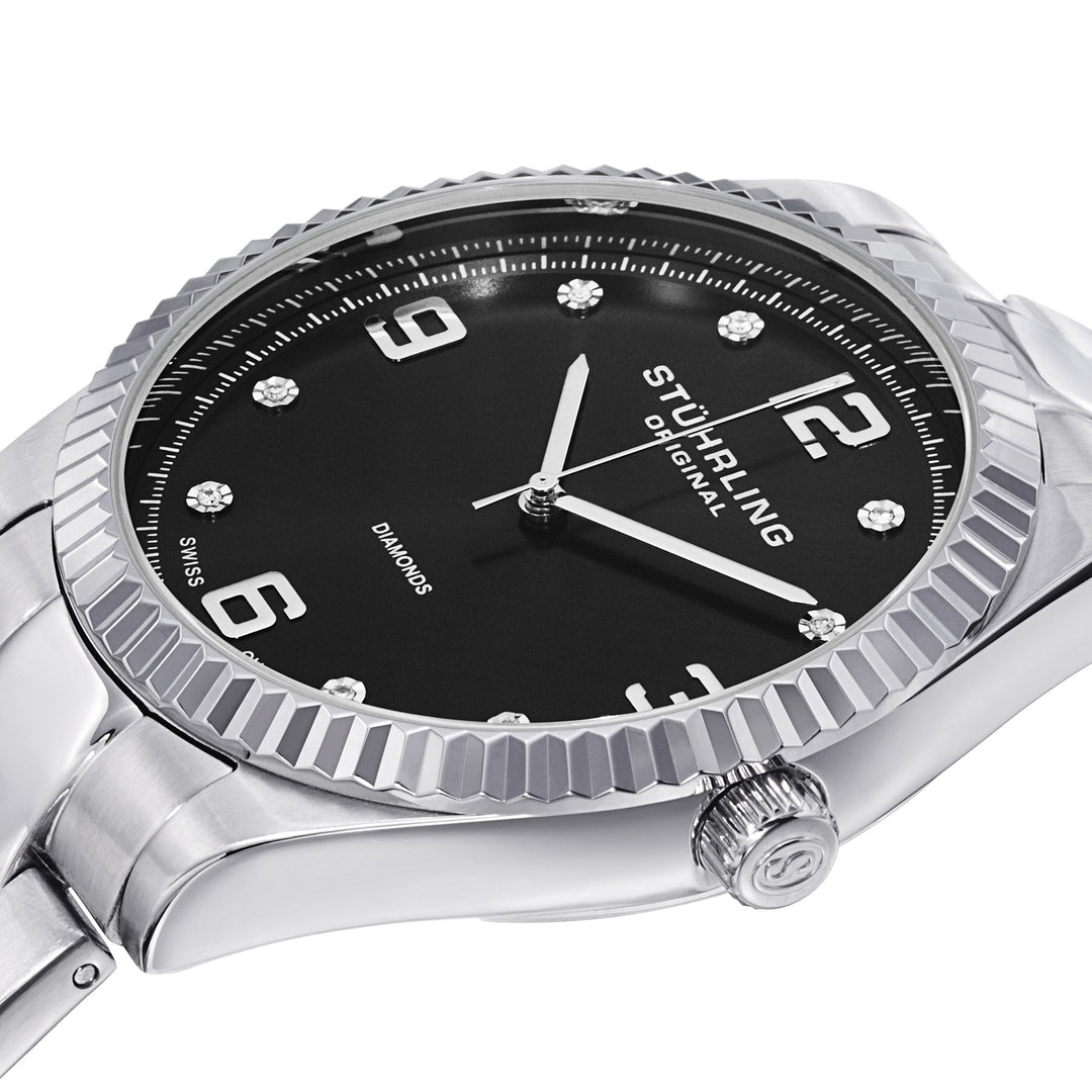 Symphony Watch Black/Silver | Black Dial