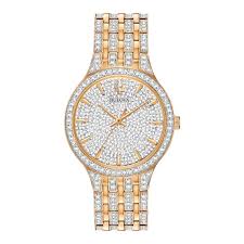 Crystal Phantom 40mm / Crystal Pave / Gold | Crystal Pave Dial