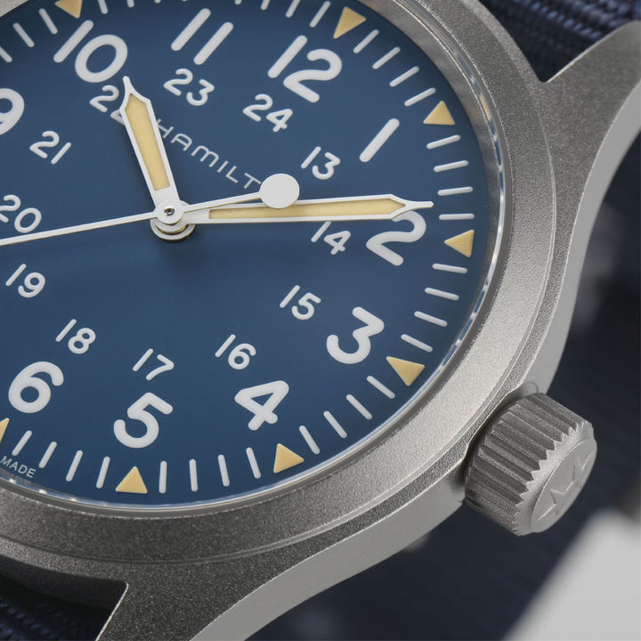 KHAKI FIELD Blue / Fabric Blue Dial