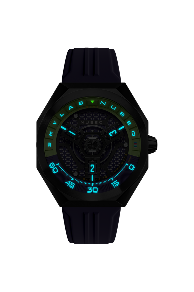 Skylab Automatic Limited Edition Set Blue / Rubber | Blue Dial