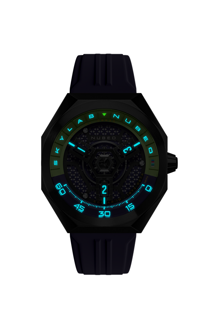 Skylab Automatic Limited Edition Set Blue / Rubber | Blue Dial