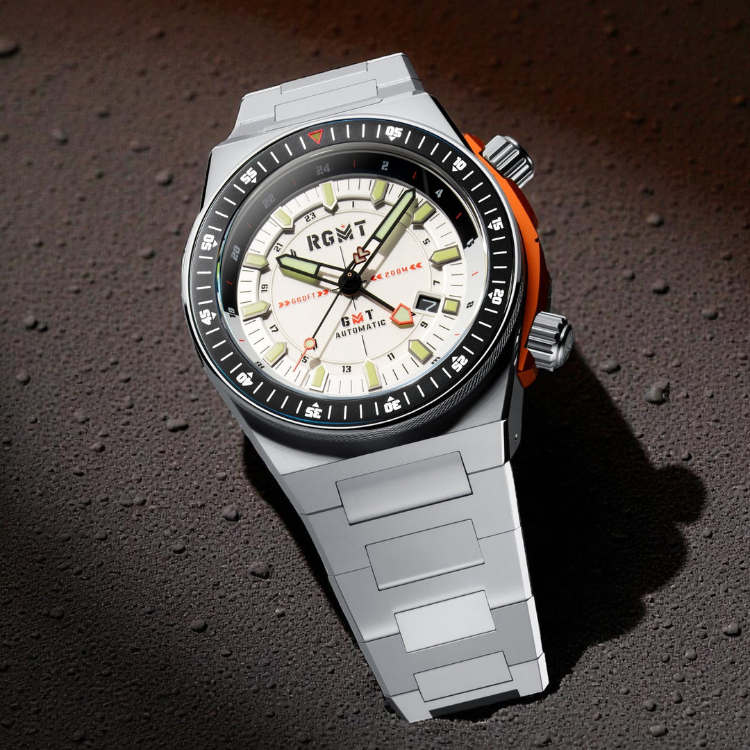 Marksman GMT Automatic White  / Stainless Steel | White Dial
