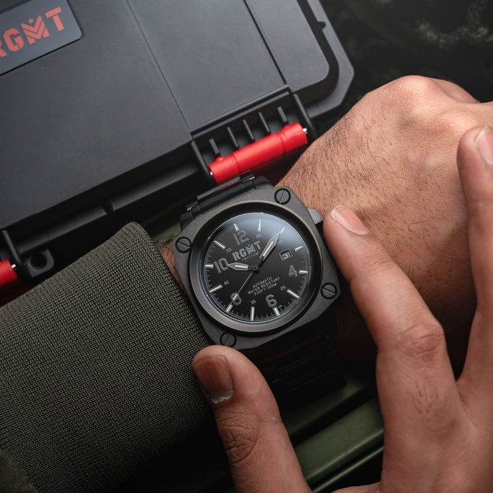 Altimeter Tritium Automatic Black /Stainless Steel | Black Dial