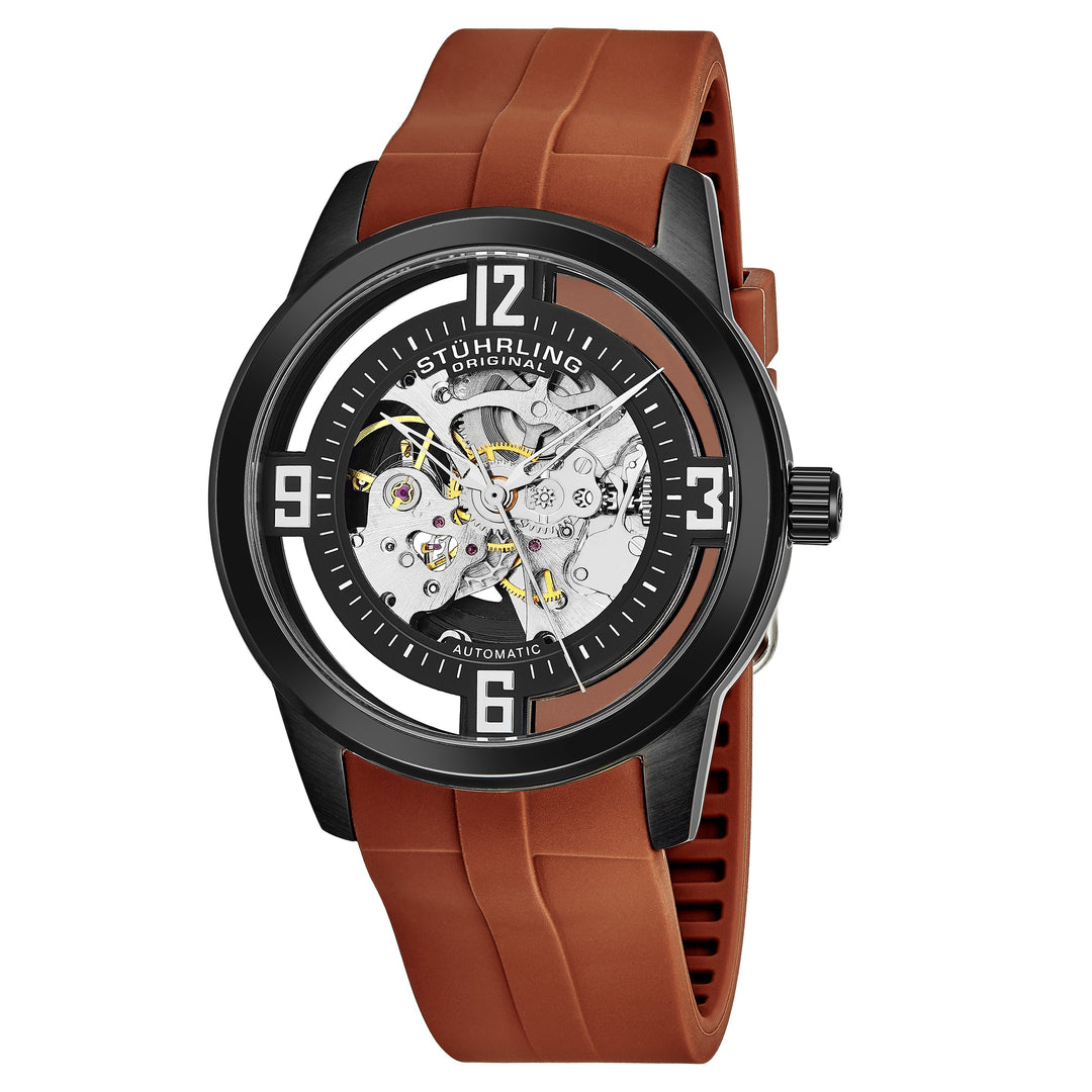 Legacy Brown/Black Rubber | Black Dial