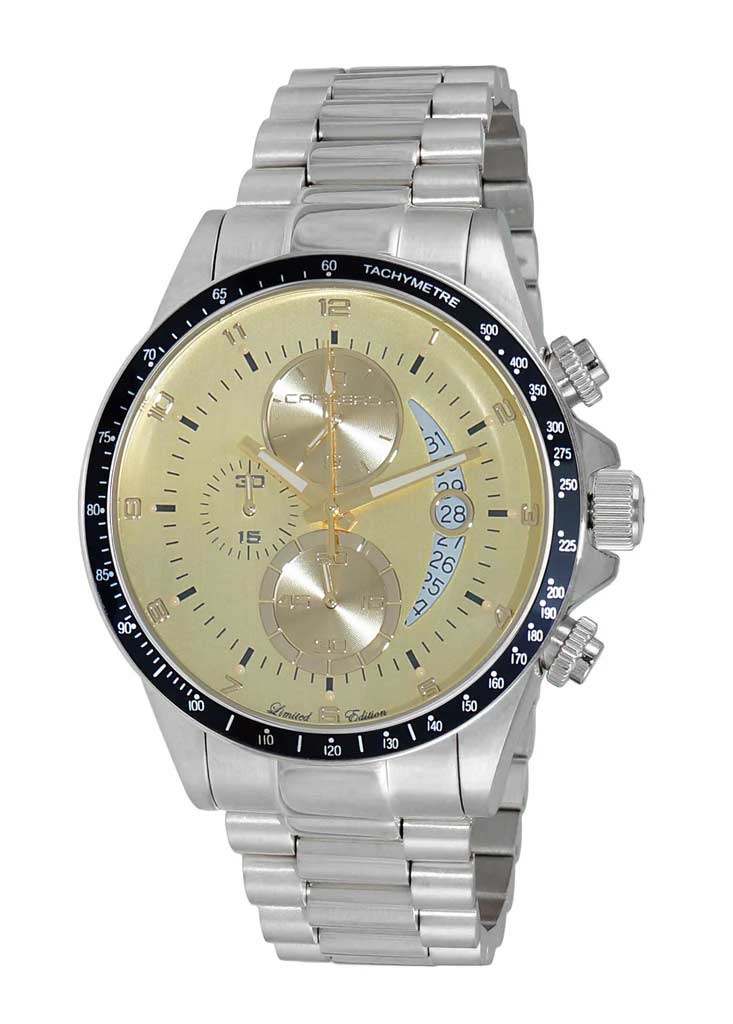 WINNER CIRCLE Yellow-Gold/Black - Silvertone | Yellow Dial
