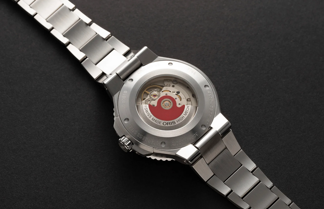 Aquis Date Black/Silver Stainless Steel Black Dial