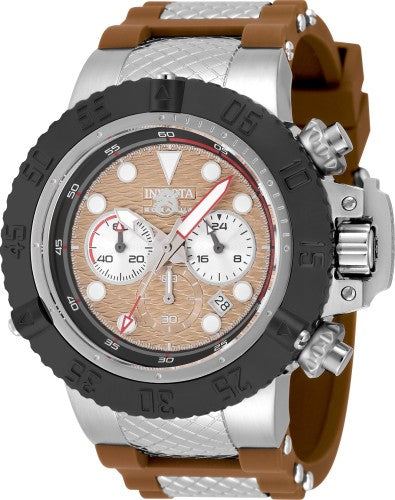 Subaqua 50mm / Brown / Silver and Brown | Brown Dial