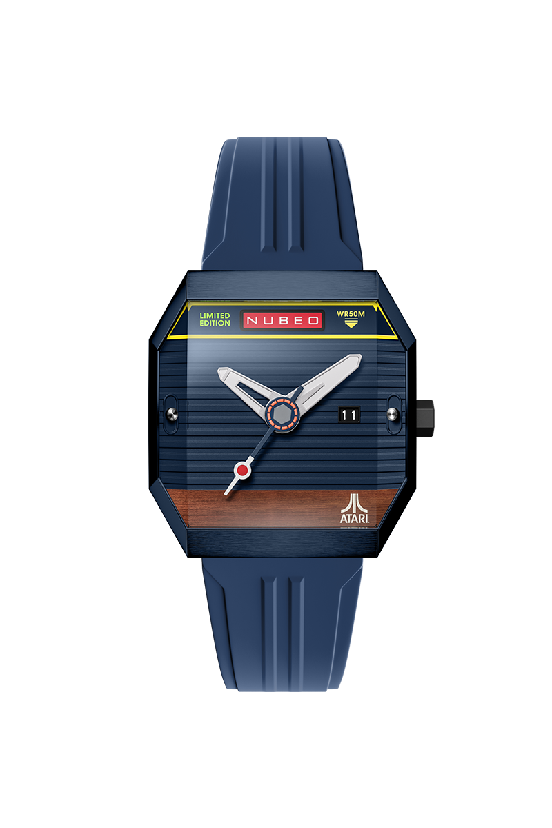 Console Automatic Atari 2600 Limited Edition Blue / Rubber Strap | Blue Dial