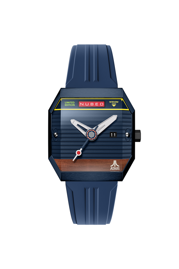 Console Automatic Atari 2600 Limited Edition Blue / Rubber Strap | Blue Dial