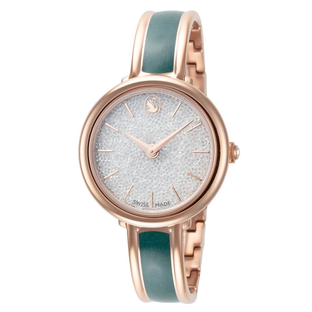 Crystaline 32 mm / White / Green White Dial