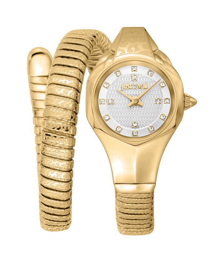 Snake 22mm / Silver / Gold Silver Dial