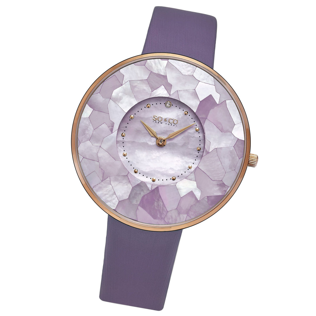 Chelsea Purple/Leather | Champagne Dial