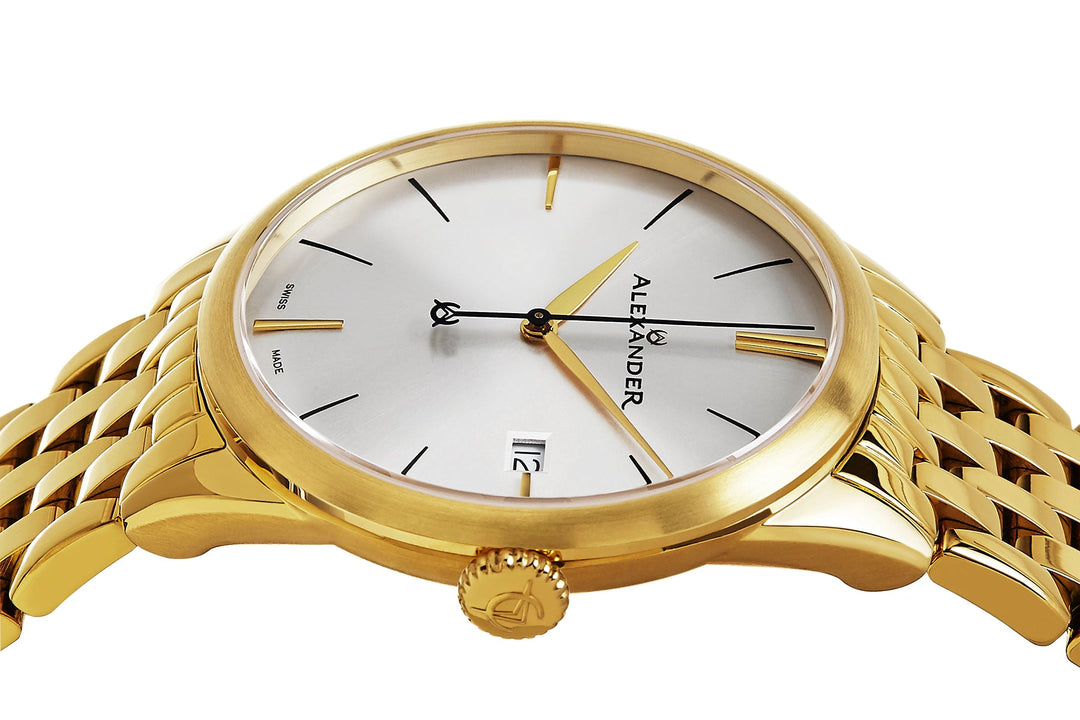 Sophisticate A911B Stainless Steel Rose Yellow Tone Case on Stainless Steel Yell