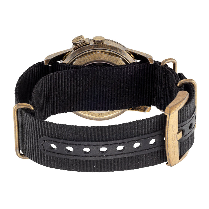 Glycine 40mm / Black / Brass | Black Dial
