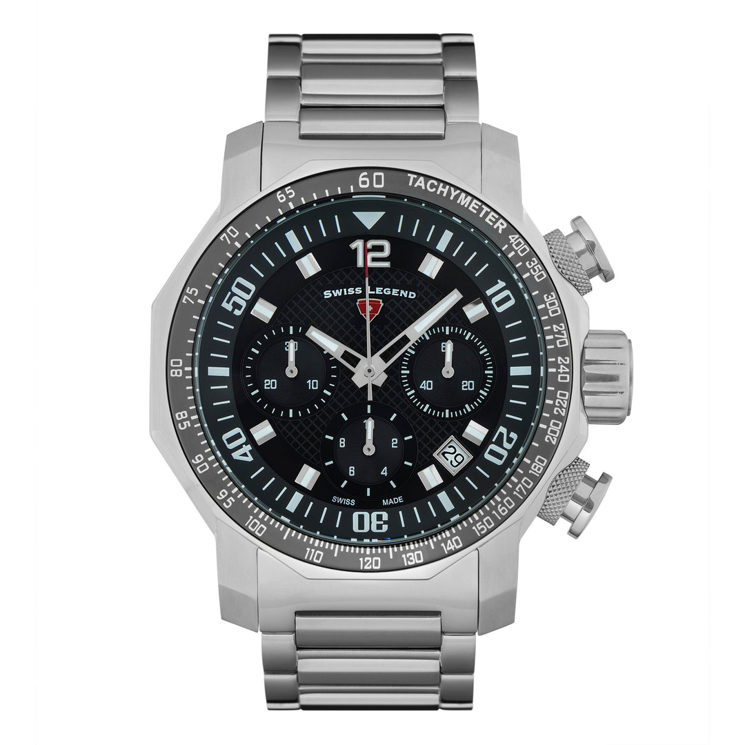 GENEVE CHRONOGRAPH Black / Stainless Steel | Black Dial