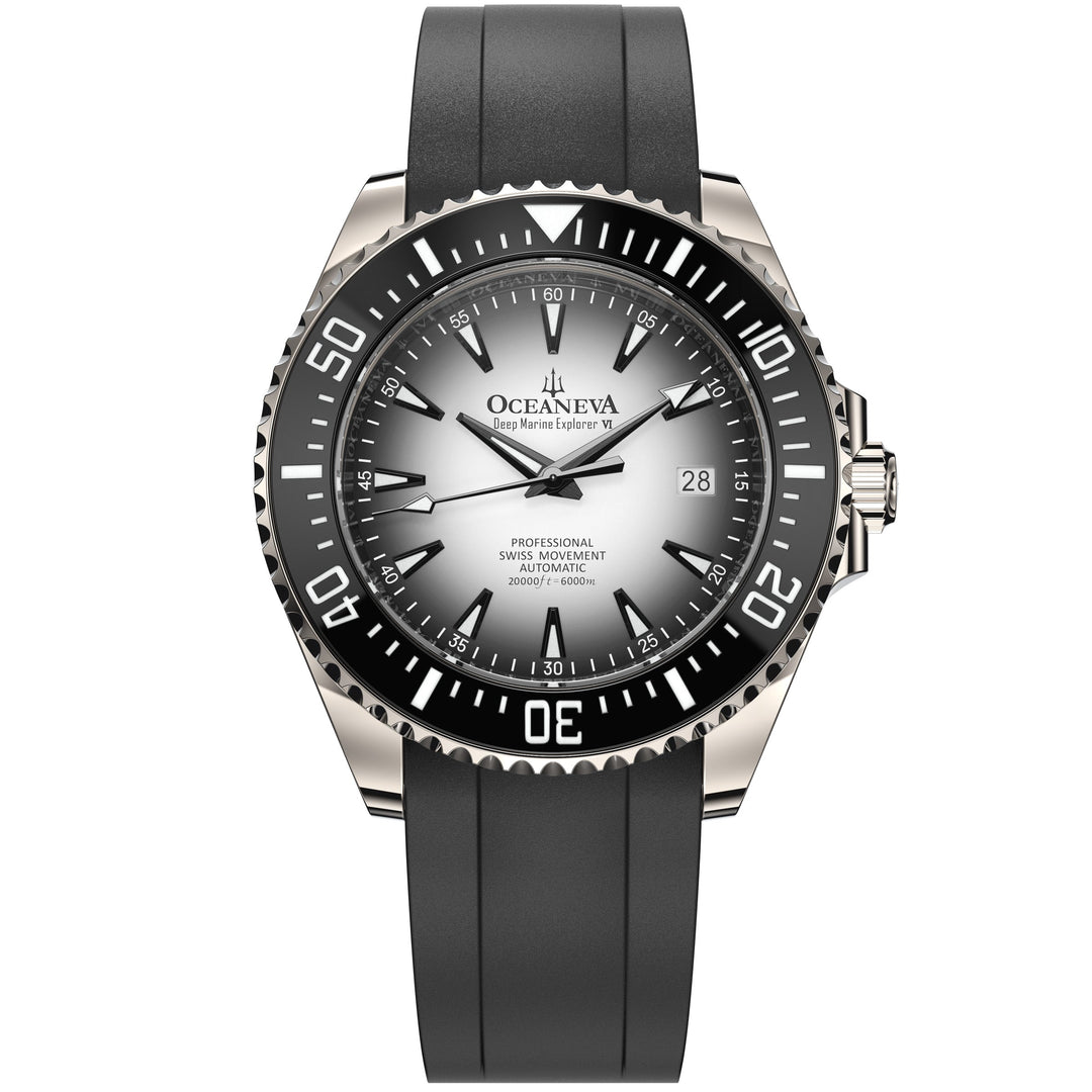 Oceaneva Deep Marine Explorer VI 6000M - White Titanium Automatic 6000m/WhiteBur