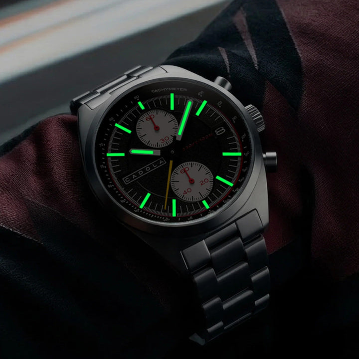 Slipstream Torque Twilight / Silver Stainless Steel Bracelet Black Dial