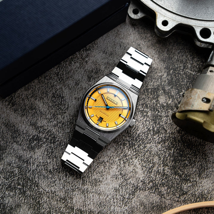 Lydden Hill Automatic Yellow / Stainless Steel | Yellow Dial