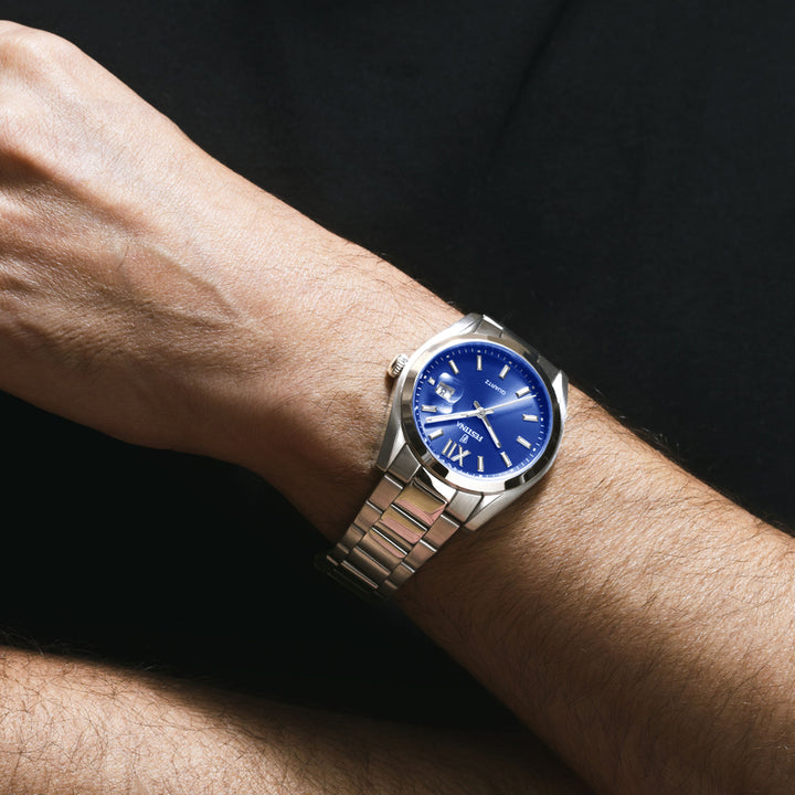 Acero clasico Blue / Stainless Steel Blue Dial