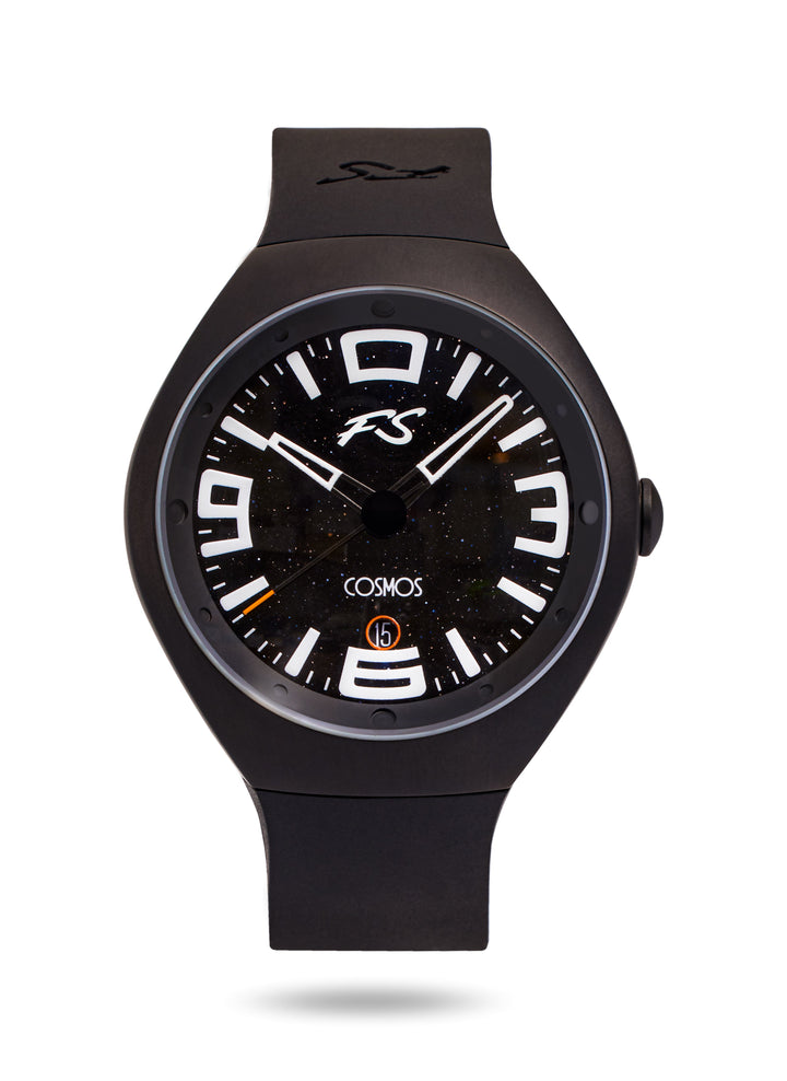 Frank Stephenson's Cosmos Series Black Case, Black Dial, Black Strap | Black Dia