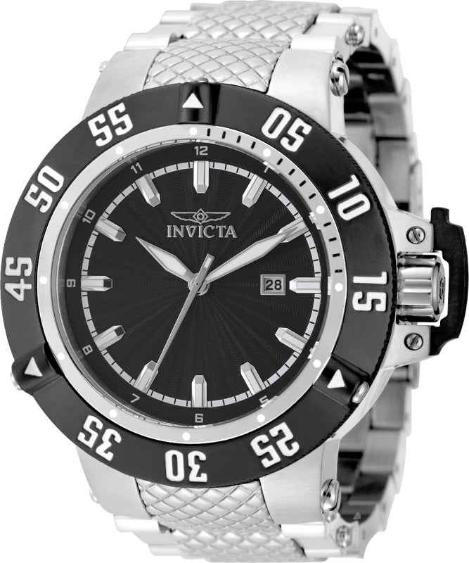 Subaqua 50mm / Black / Silver | Black Dial