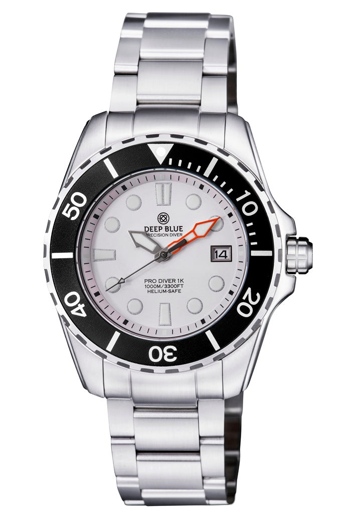 PRO DIVER 1K 1000M AUTOMATIC ALL PURPOSE DIVER STRAP AP DIVER 1000 WHITE BRACELE