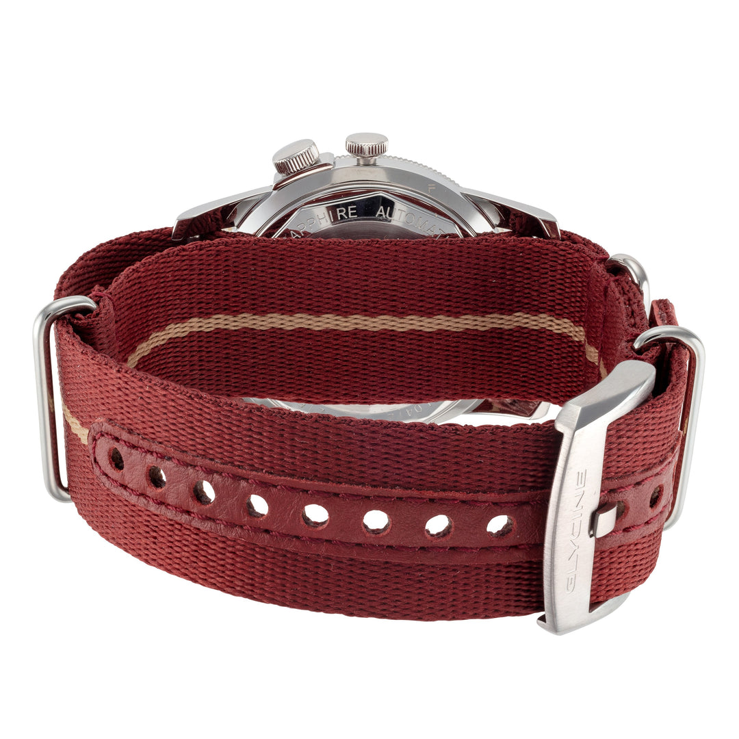 Airman The Chief GMT 40mm / Black / Burgundy Black Dial