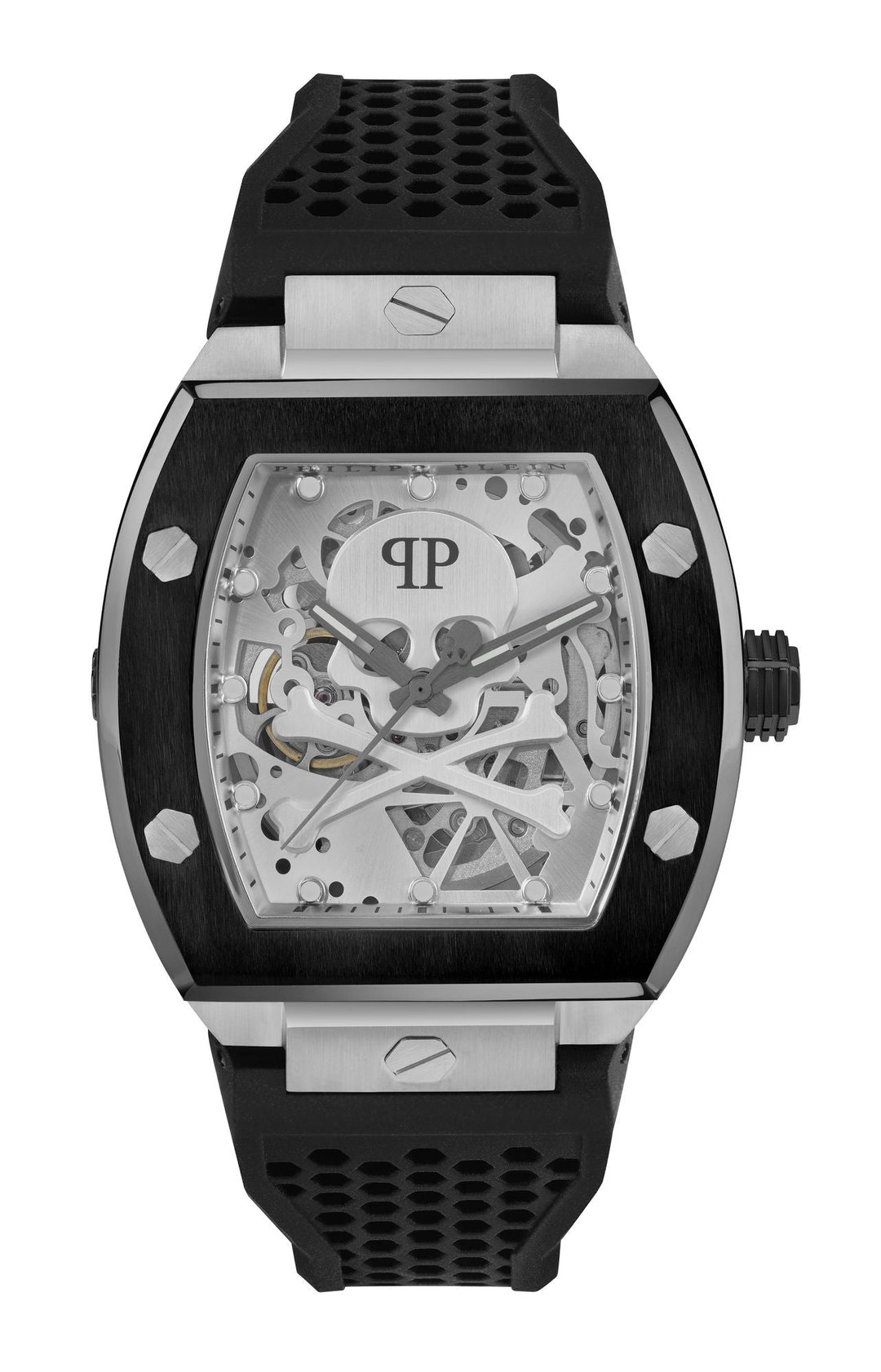 The Skeleton Silver / Silicone Silver Dial