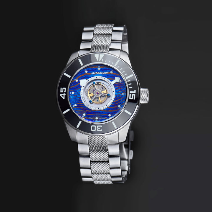 Divemaster Central Tourbillon Automatic 45mm - Heat Treated Damascus Dial