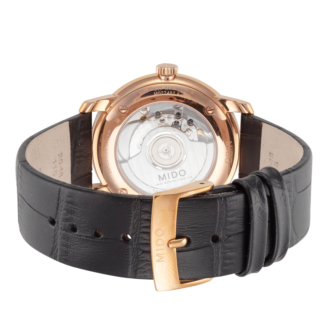 Mido 39mm / Black / Silver | Silver Dial