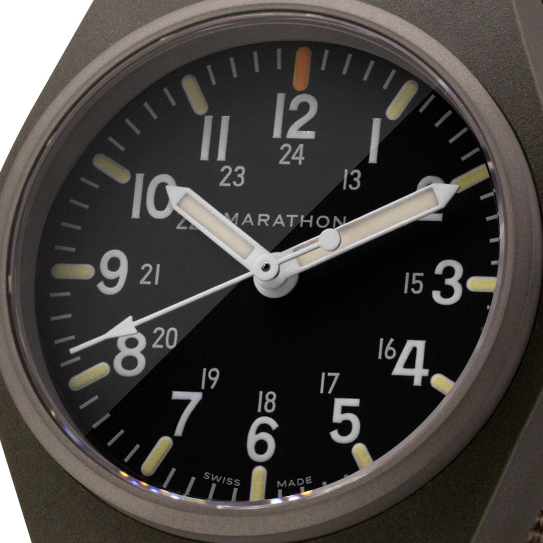 General Purpose Quartz Black NGM/Def Std Matte Black Dial