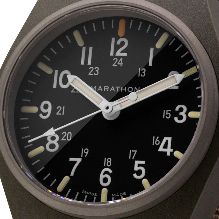 General Purpose Quartz Black NGM/Def Std Matte Black Dial