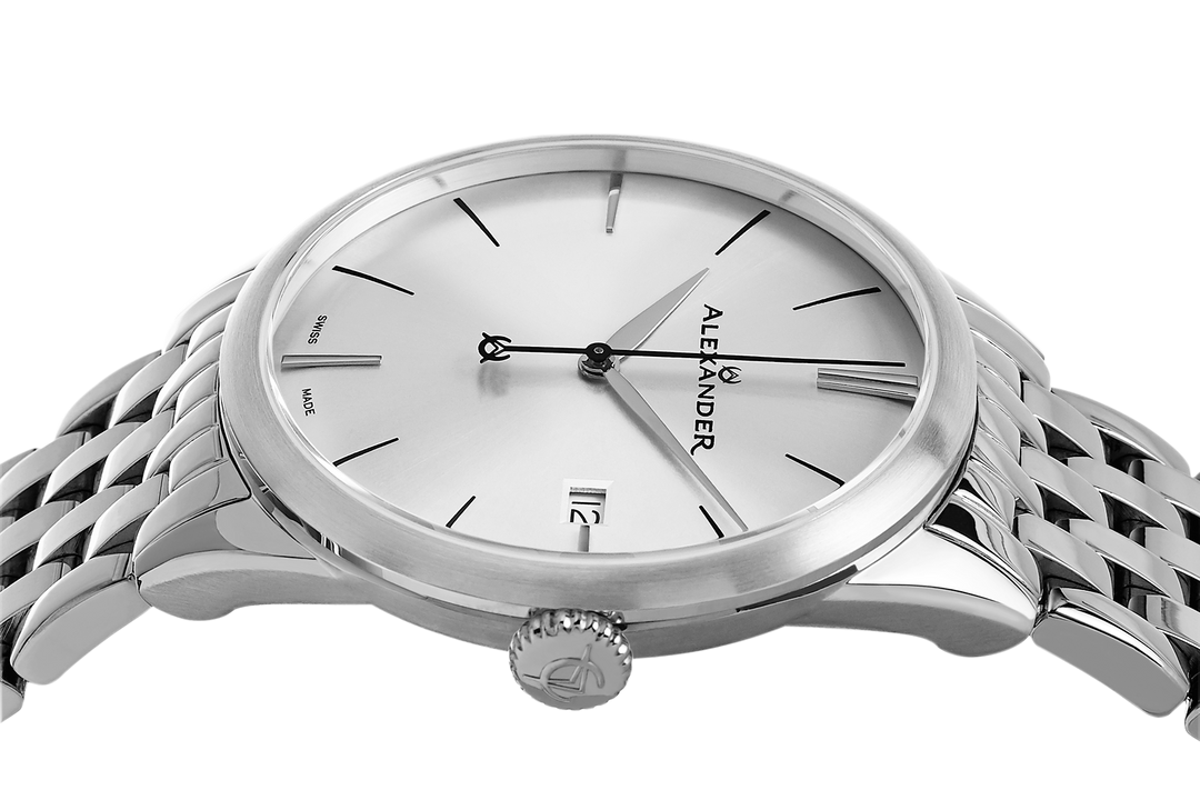 Sophisticate A911B Stainless Steel Case on Stainless Steel Bracelet, Silver-sunb