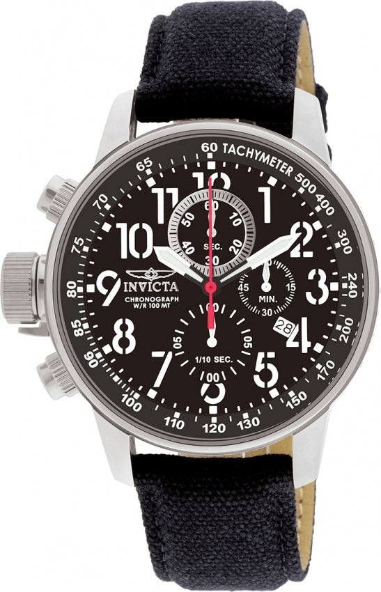 I-Force Chronograph Black Dial / Black Canvas Strap Black Dial