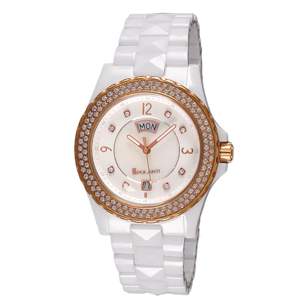 Ceramic II WHITE CERAMIC /ROSETONE | White Dial
