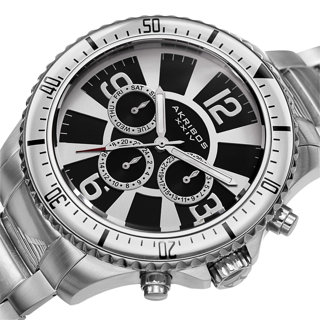Multifunction Chronograph Silver Tone/Stainless Steel/Stainless Steel | Silver D