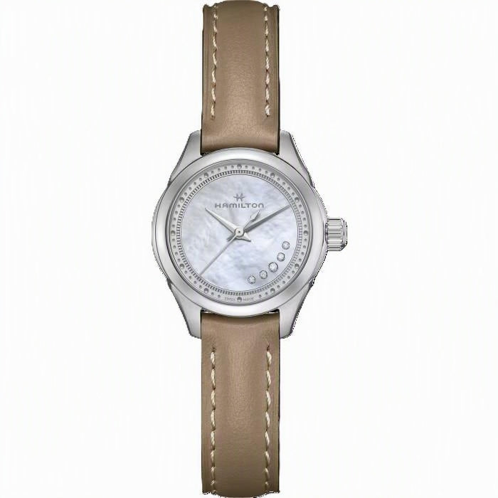 Jazzmaster White Mother-of-Pearl dial / Brown Leather Strap Mother-of-Pearl Dial