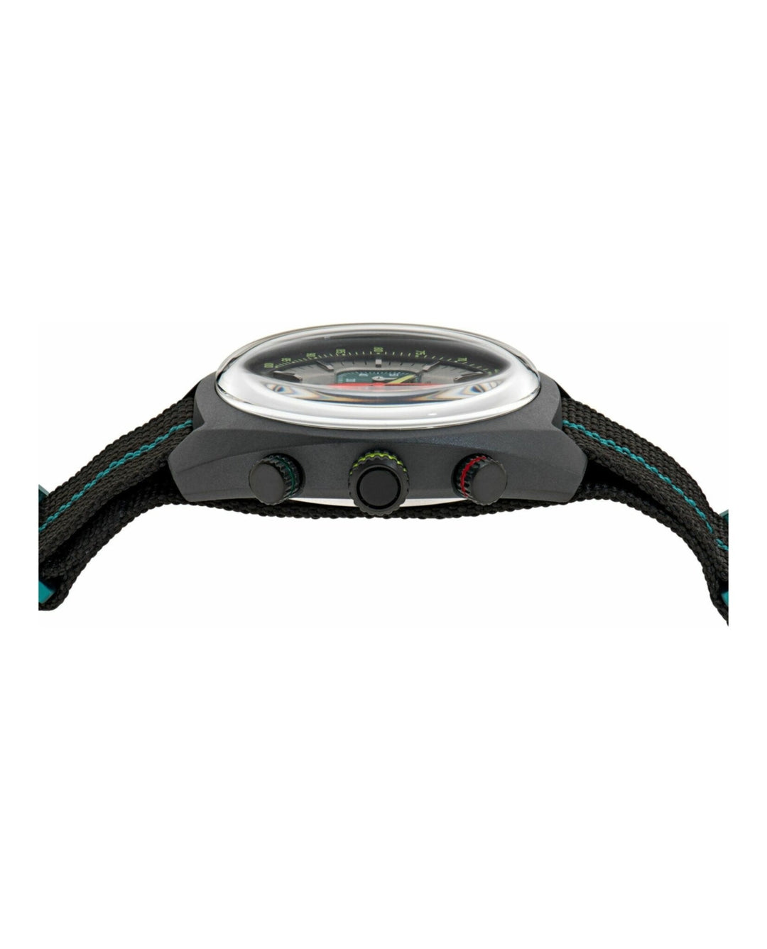 DWF Black IP/Black Nato Strap White Dial