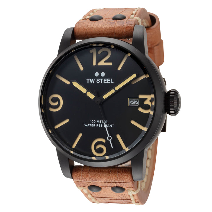 Maverick 45mm / Black / Brown | Black Dial
