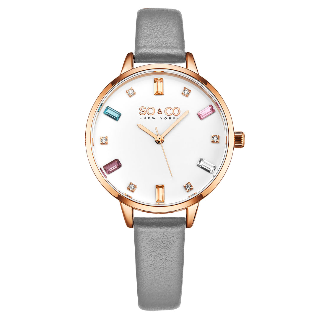 Chelsea Gray/Leather | White Dial
