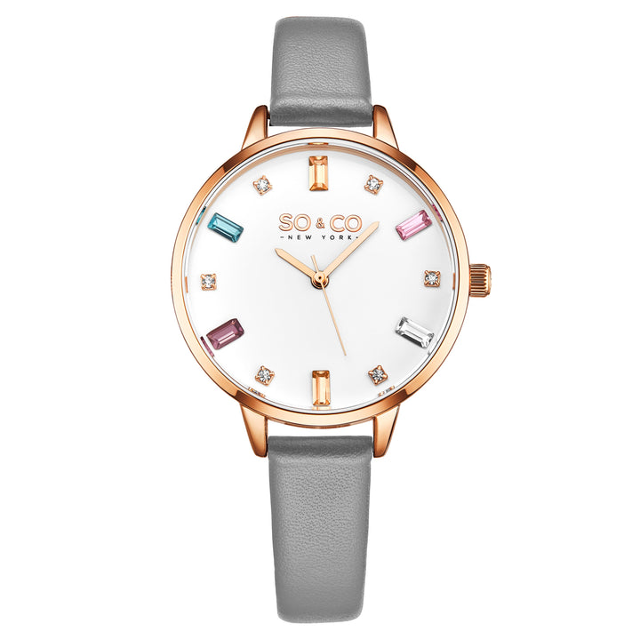 Chelsea Gray/Leather | White Dial