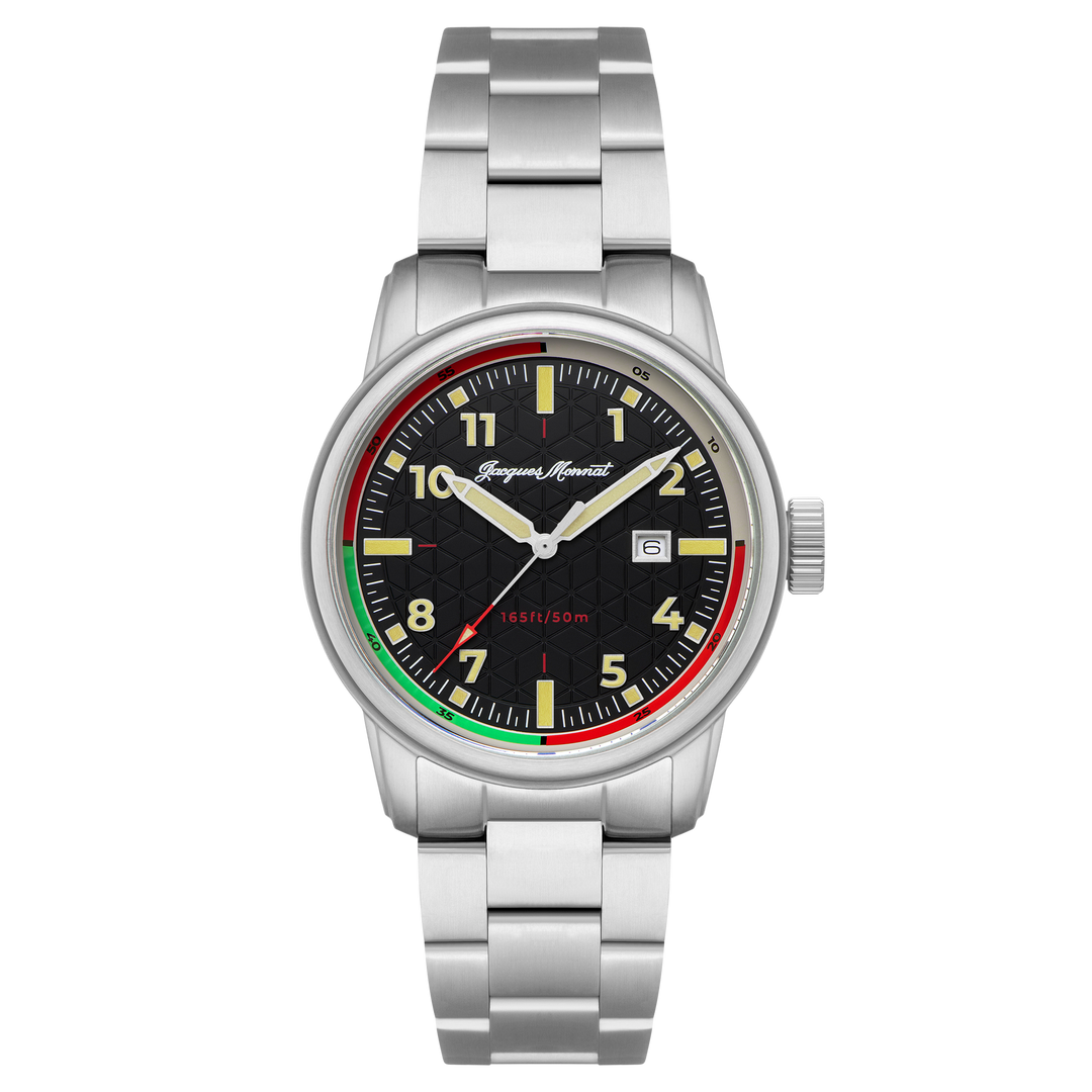 Roscana Quartz Black / Stainless Steel | Black Dial