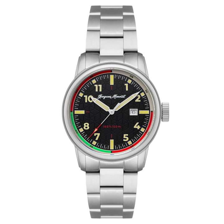Roscana Quartz Black / Stainless Steel | Black Dial