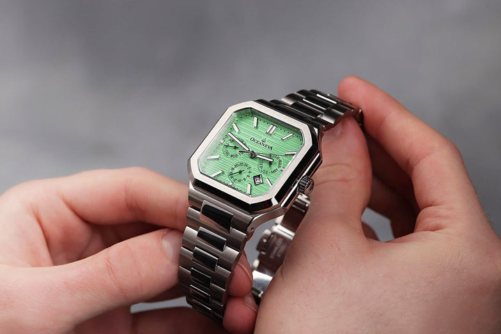 Oceaneva Tenuis Automatic CalendarThin Watch Mint/Silver Mint/Silver | Mint Dial