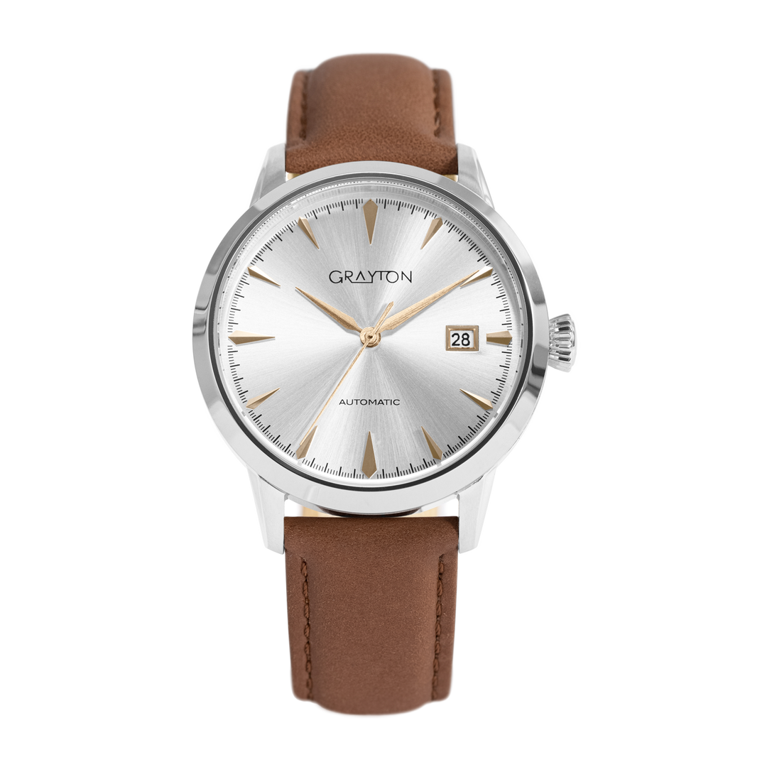 Classic Silver / Leather Silver Dial
