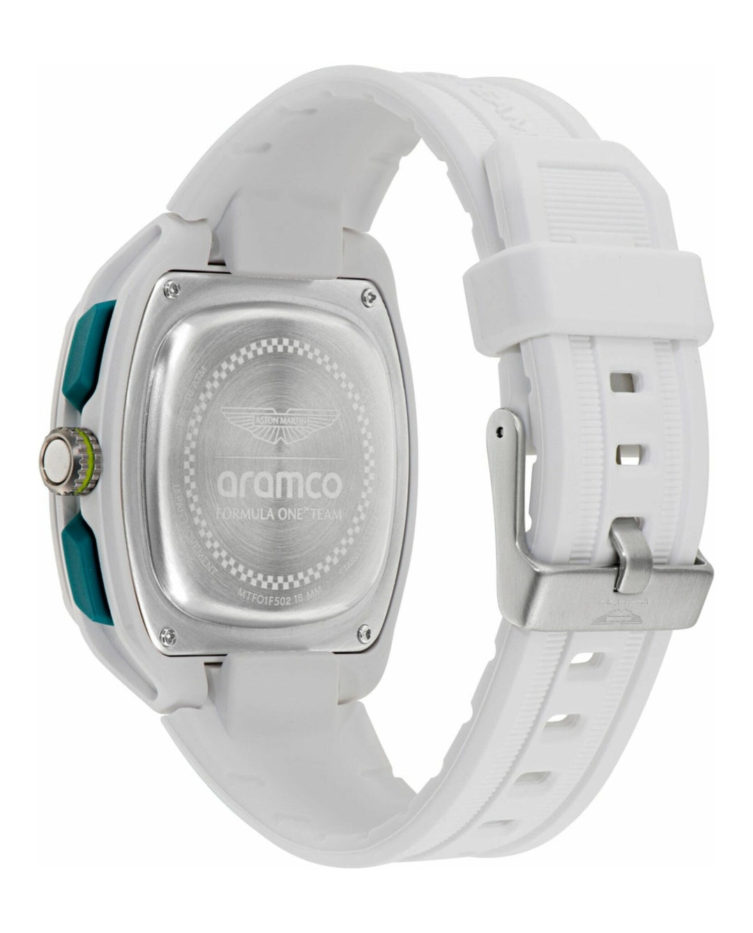 OVR White/White Silicone Strap Green Dial