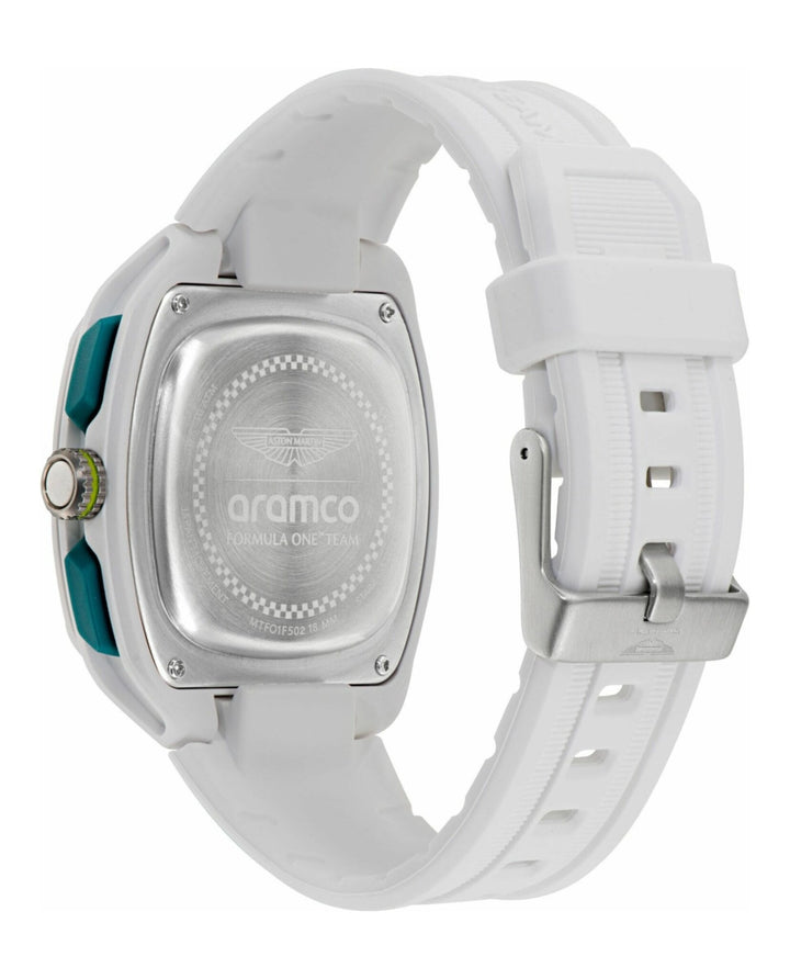 OVR White/White Silicone Strap Green Dial