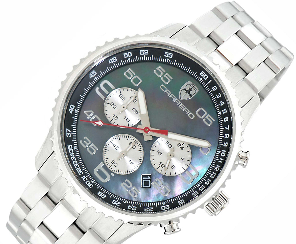 Aureum-MB Silver tone/Black | Black Dial
