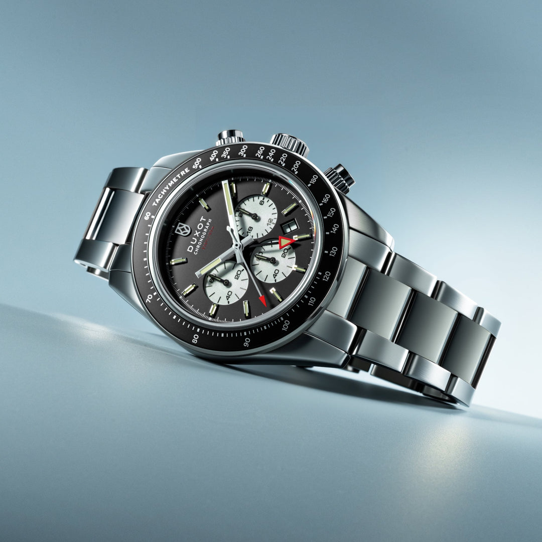 Vitesse Dual Time Chronograph Black / Stainless Steel | Black Dial