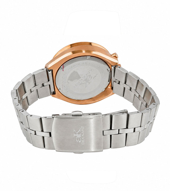 MUSCLE COLLECTION BLUE-ROSETONE/ SILVER TONE Blue Dial